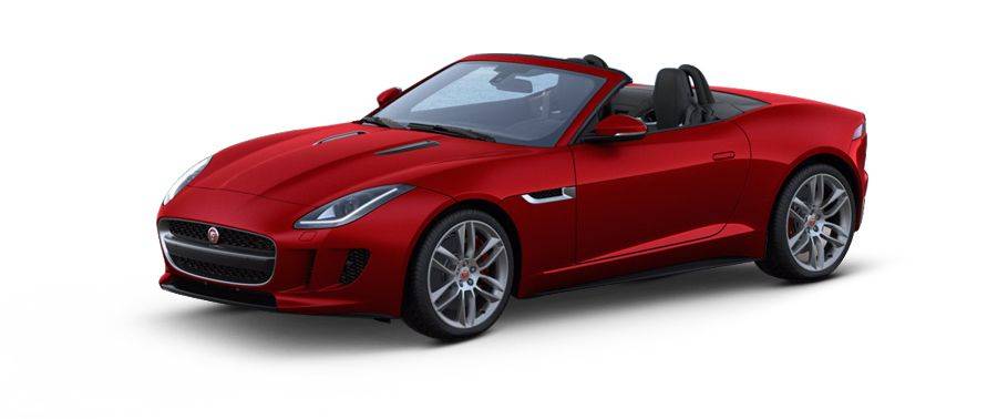 jaguar f type red convertible