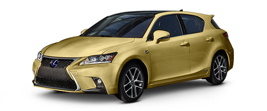 Lexus CT F Sport Flare Yellow Mica Metallic Lexus CT F Sport Flare Yellow Mica Metallic