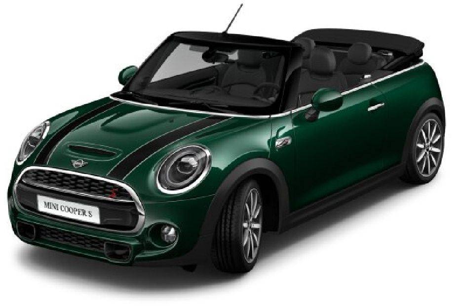 Green mini store cooper convertible