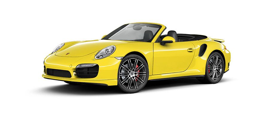 Porsche 911 Turbo Cabriolet Racing Yellow