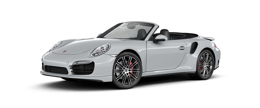 Porsche 911 Turbo Cabriolet Rhodium Silver Metallic