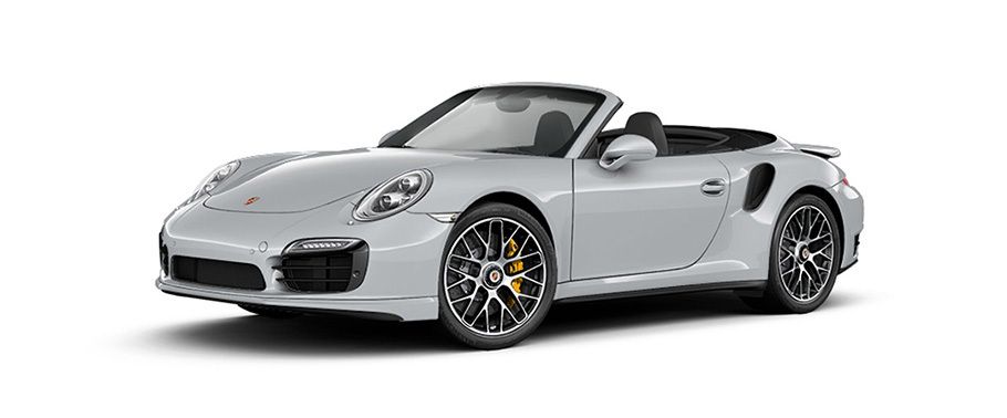 Porsche 911 Turbo S Cabriolet Rhodium Silver Metallic Porsche 911 Turbo S Cabriolet Rhodium Silver Metallic