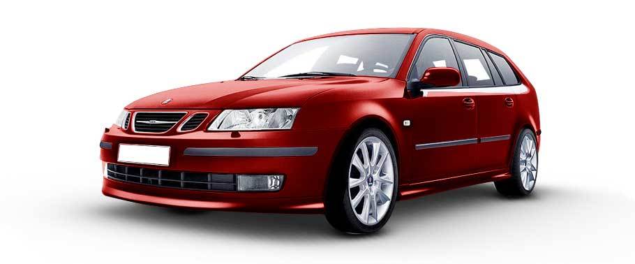 Saab 9-3 Sport Combi Red