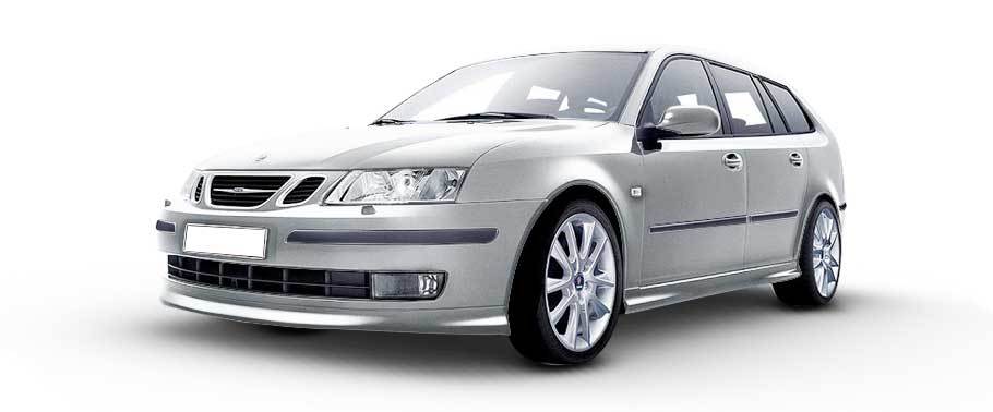 Saab 9-3 Sport Combi White