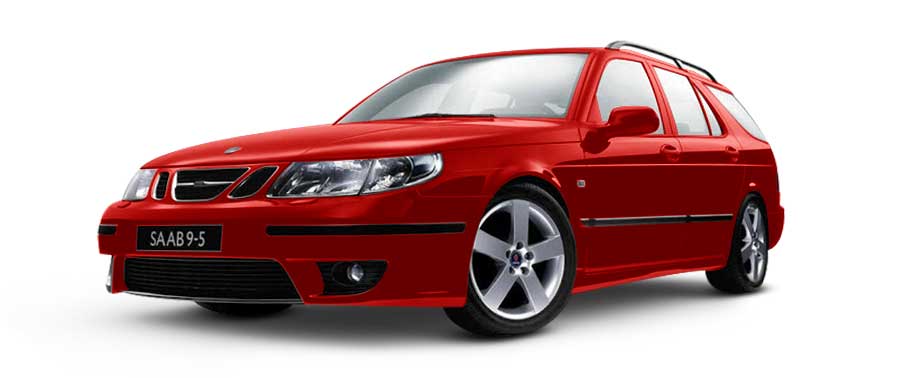Saab 9-5 SportWagon Red Saab 9-5 SportWagon Red