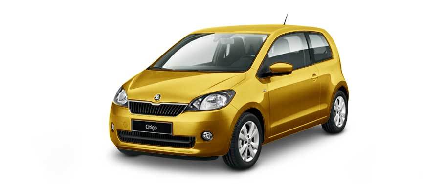 Skoda Citigo Yellow Skoda Citigo Yellow