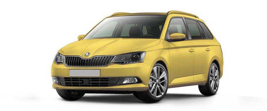 Skoda Fabia Combi Sprint Yellow Skoda Fabia Combi Sprint Yellow