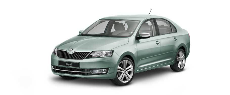 Skoda Rapid Arctic Green Metallic Skoda Rapid Arctic Green Metallic