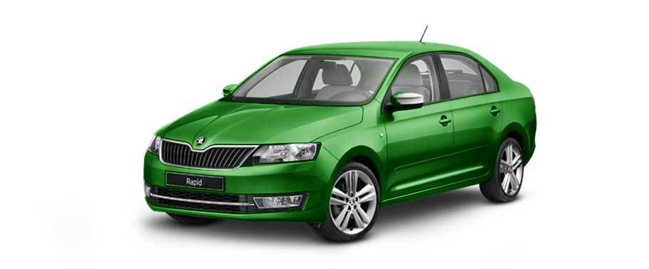 Skoda Rapid Rallye Green Metallic Skoda Rapid Rallye Green Metallic