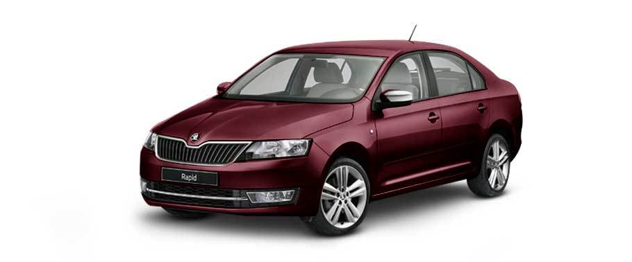 Skoda Rapid Rosso Brunello Metallic Skoda Rapid Rosso Brunello Metallic