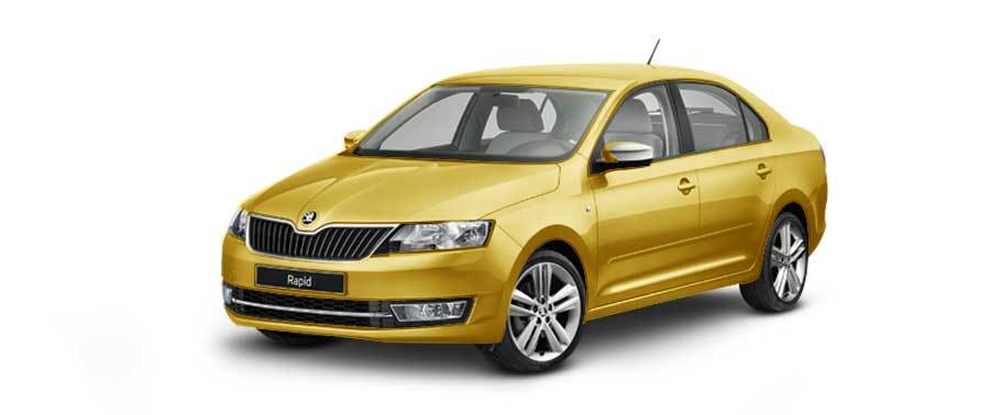Skoda Rapid Sprint Yellow Metallic Skoda Rapid Sprint Yellow Metallic