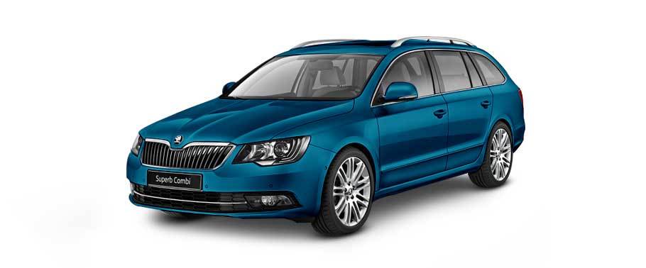 Skoda Superb Combi Lava Blue Skoda Superb Combi Lava Blue