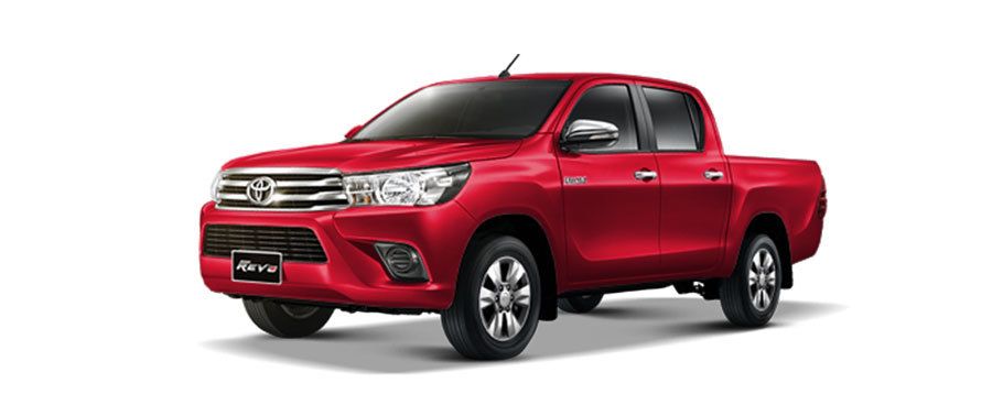 โตโยต้า ไฮลักซ์ รีโว ดับเบิ้ล แค็ป 2011 Crimson Spark Red Metalic