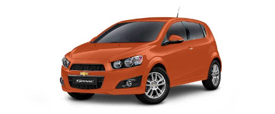 Chevrolet Sonic Orange Rock