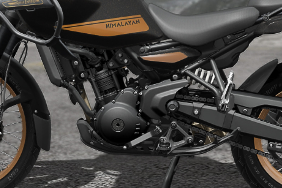 รอยัล เอนฟีลด์ Himalayan 450 Engine View รอยัล เอนฟีลด์ Himalayan 450 Engine View