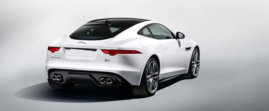 F-Type R AWD Coupe Rear angle view