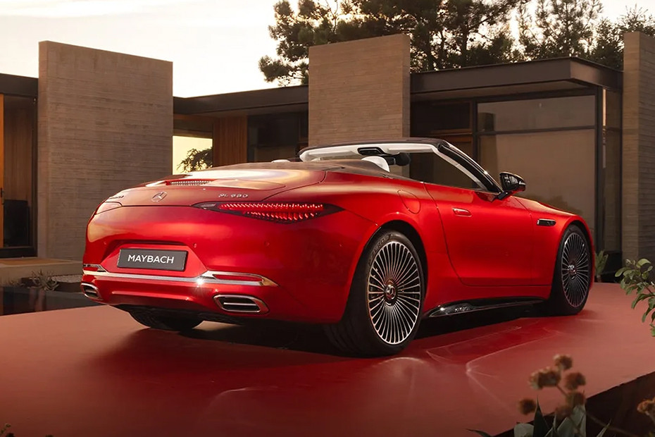 Maybach SL Roadster Rear angle view Maybach SL Roadster Rear angle view