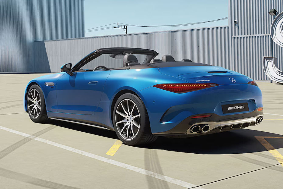 Rear Cross Side View of Mercedes-Benz AMG SL Roadster