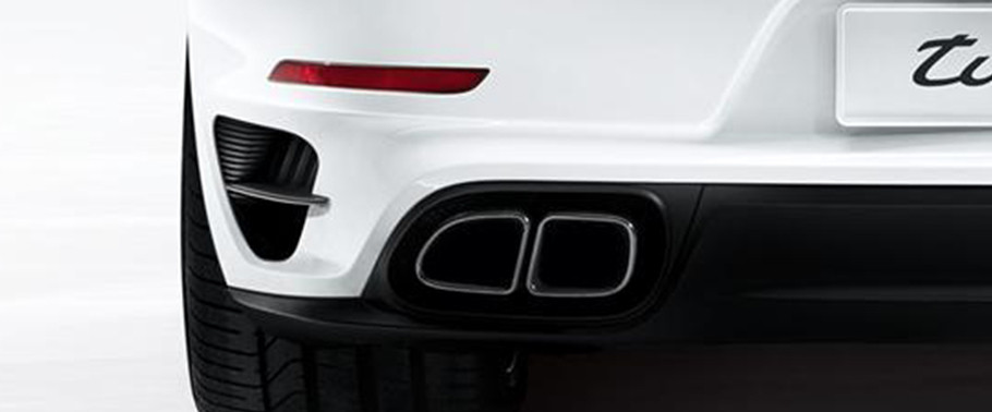 Exhaust Pipe of Porsche 911 Turbo S