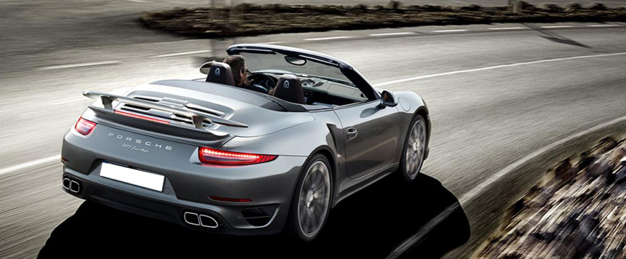 911 Turbo Cabriolet Rear angle view