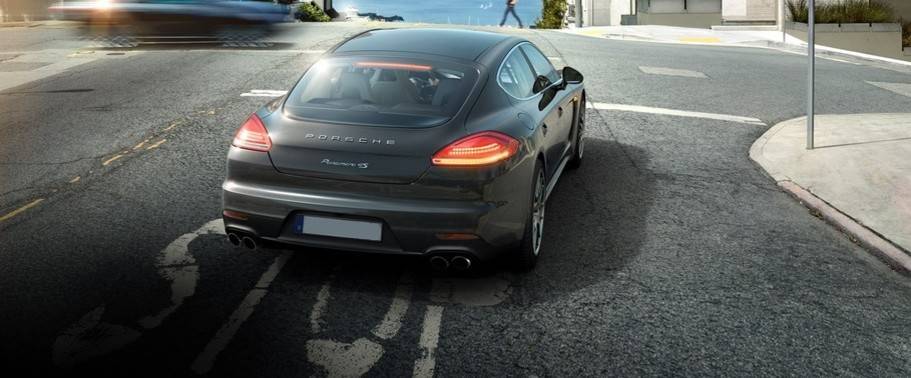 Panamera 4S Rear angle view Panamera 4S Rear angle view