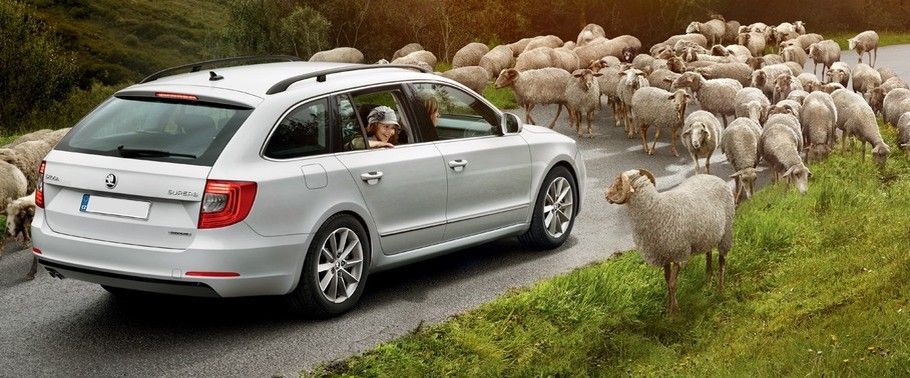 Superb Combi Greenline Rear angle view Superb Combi Greenline Rear angle view