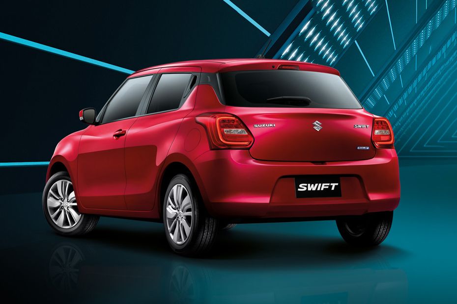 Rear Cross Side View of Suzuki Swift Rear Cross Side View of Suzuki Swift