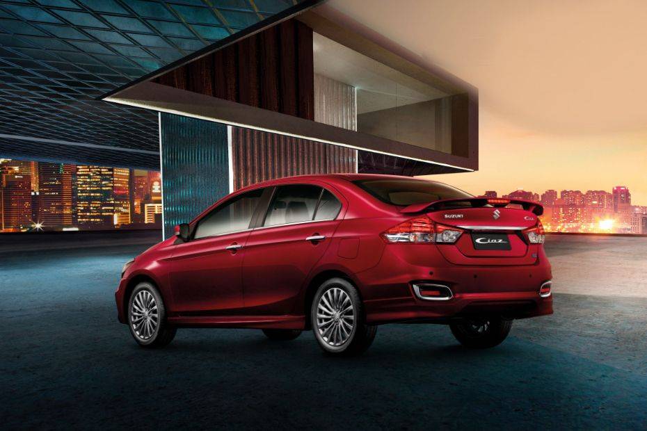 Rear Medium View of Suzuki Ciaz Rear Medium View of Suzuki Ciaz