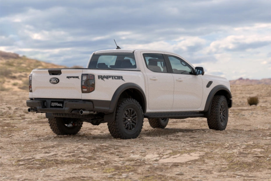 Rear Cross Side View of Ford Ranger Raptor