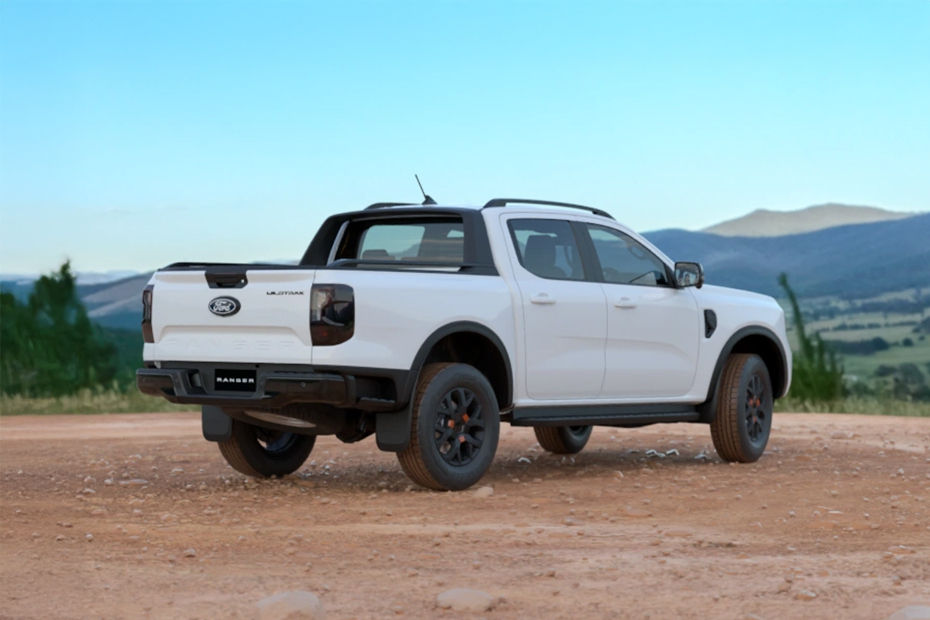 Rear Cross View of Ford Ranger Wildtrak Rear Cross View of Ford Ranger Wildtrak