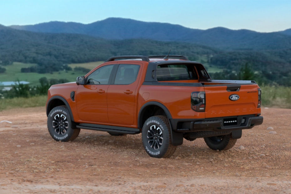 Rear Cross Side View of Ford Ranger Wildtrak-X