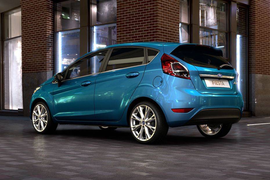 Rear Cross Side View of Ford Fiesta Rear Cross Side View of Ford Fiesta