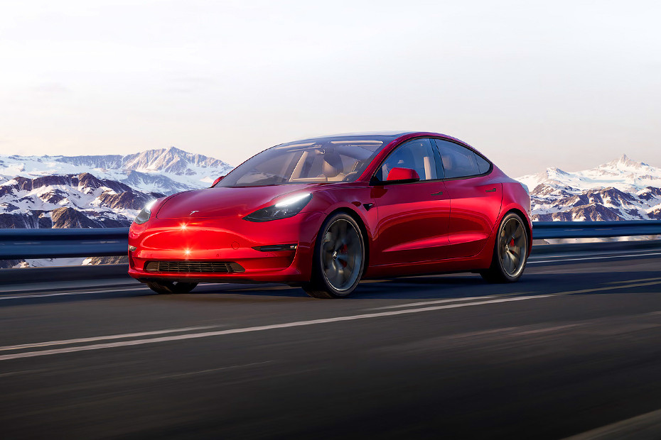 Tesla Model 3 Front Side View Tesla Model 3 Front Side View