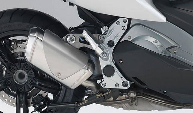 BMW C 600 Exhaust View BMW C 600 Exhaust View