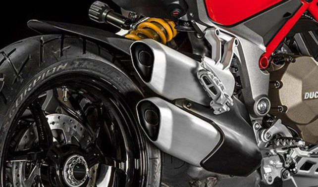 Ducati Multistrada 1200 Exhaust View Ducati Multistrada 1200 Exhaust View