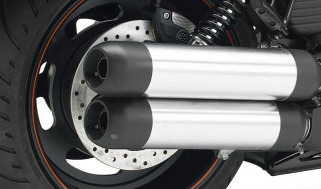 ฮาร์เลย์-เดวิดสัน วี-ร็อด Exhaust View ฮาร์เลย์-เดวิดสัน วี-ร็อด Exhaust View