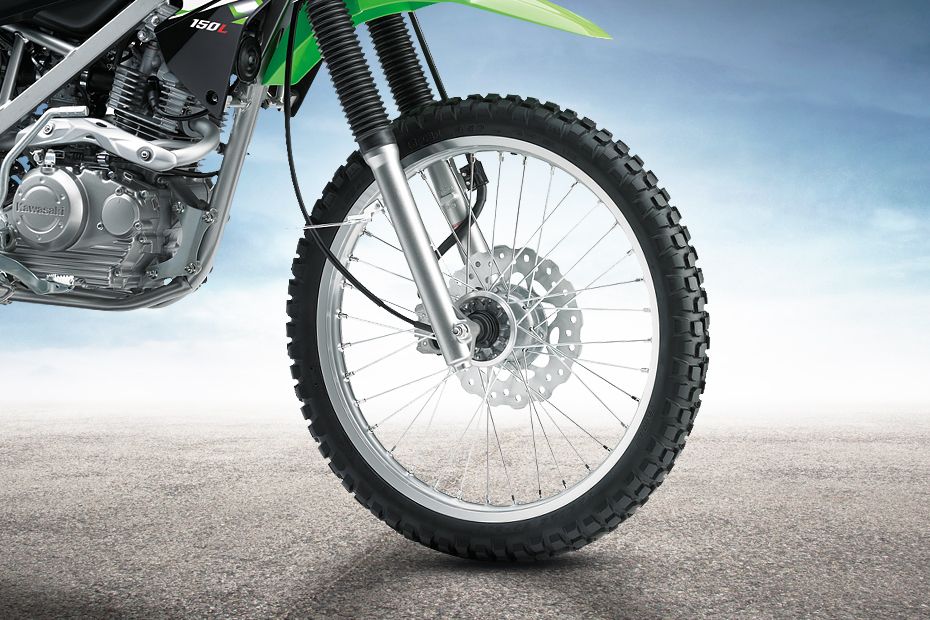 Kawasaki KLX150 Front Tyre View