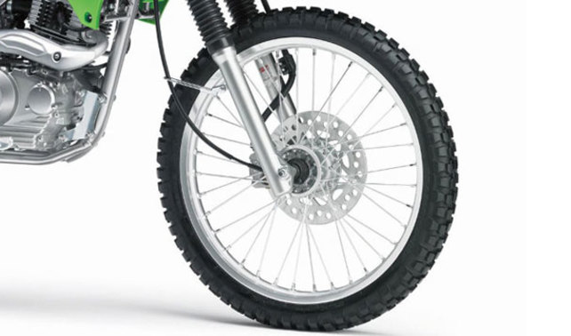 Kawasaki KLX-150L Front Tyre View Kawasaki KLX-150L Front Tyre View