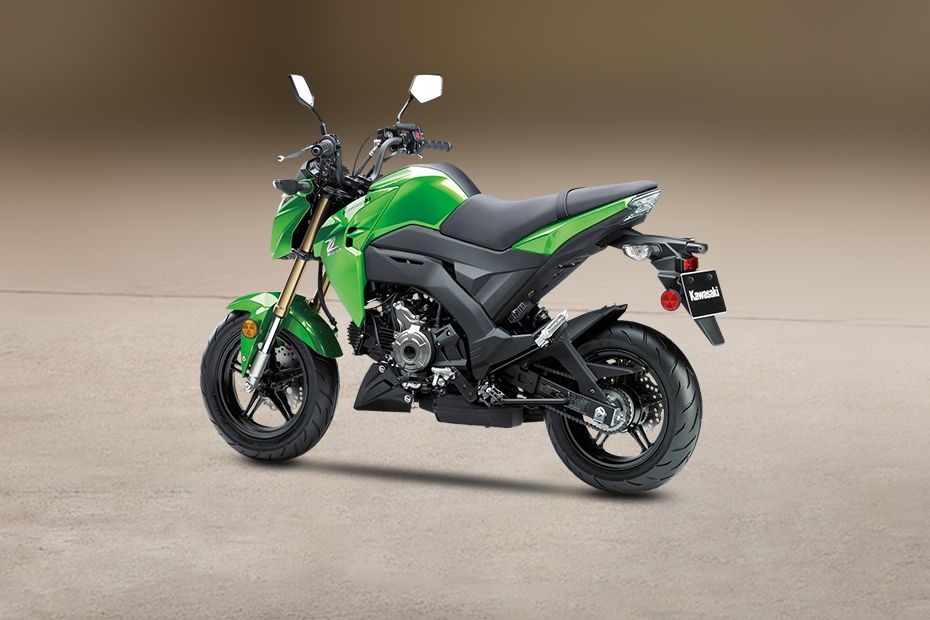 Kawasaki Z125 Slant Back Side View Right Kawasaki Z125 Slant Back Side View Right