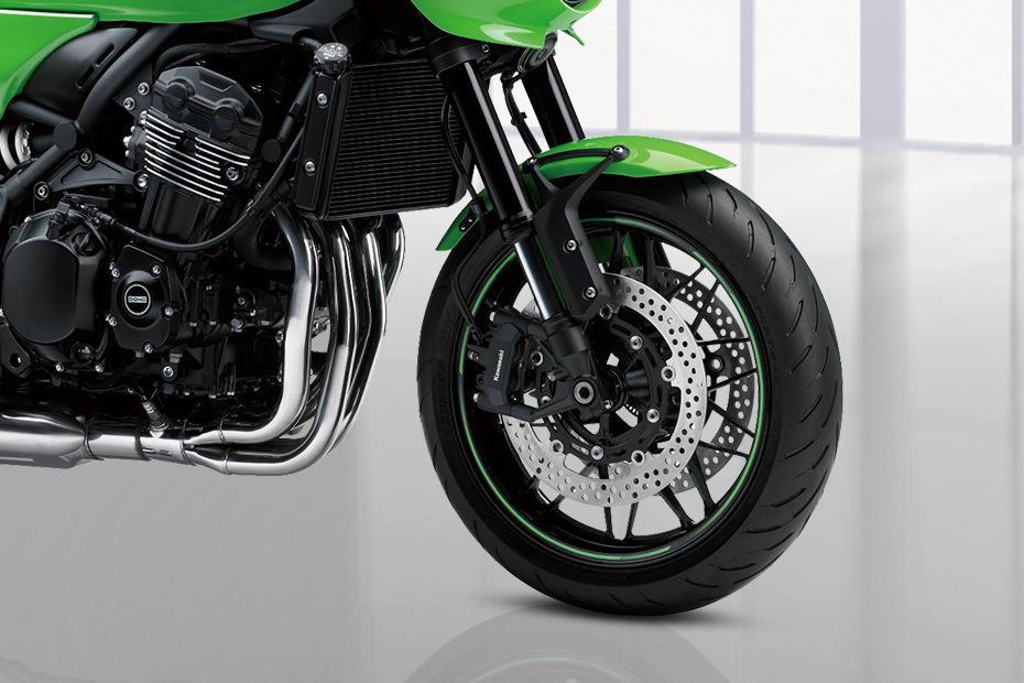 Kawasaki Z900RS Cafe Front Tyre View Kawasaki Z900RS Cafe Front Tyre View