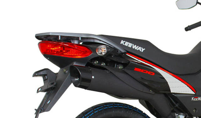 Keeway TX 200 Exhaust View Keeway TX 200 Exhaust View