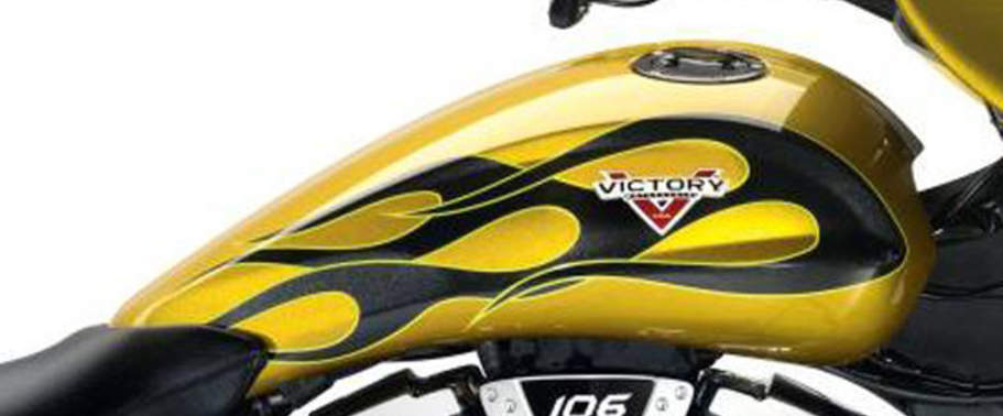 วิคตอรี่ Cross Country Fuel Tank View วิคตอรี่ Cross Country Fuel Tank View