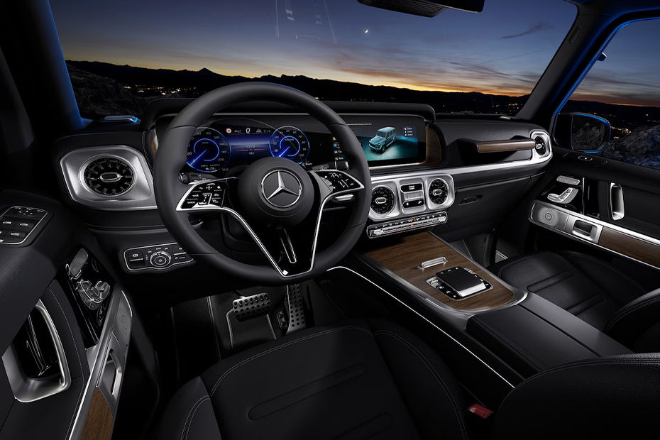 Dashboard View of G-Class	 Electric