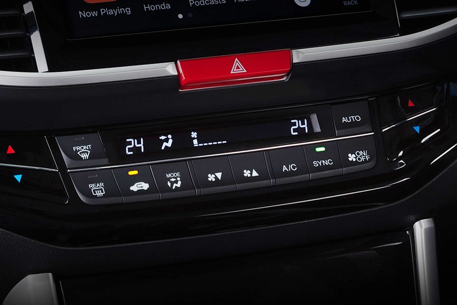 Side AC Controls of Honda Accord Hybrid