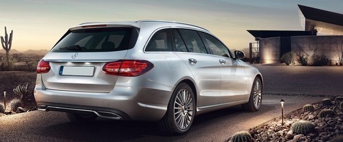C-Class Estate Rear angle view