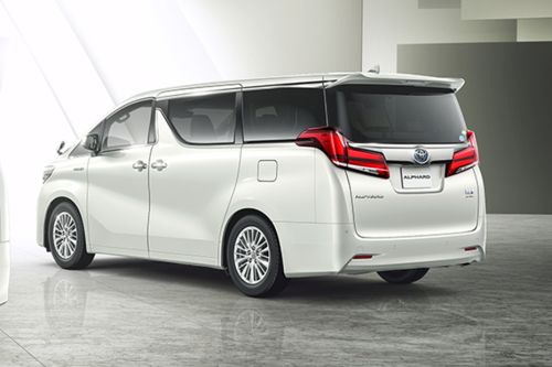 Rear Cross Side View of Toyota Alphard