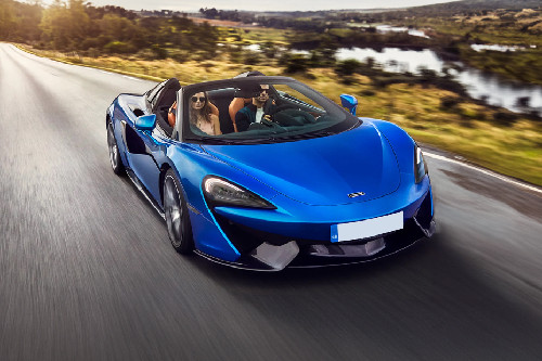 570S Spider Front angle low view