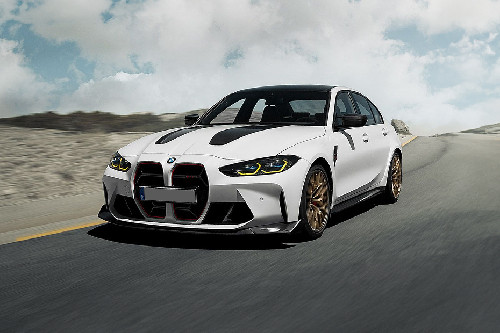 M3 Competition Sedan Front angle low view