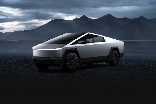 Cybertruck Front angle low view