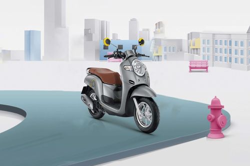 Honda Scoopy i 2018 Slant Rear View Full Image